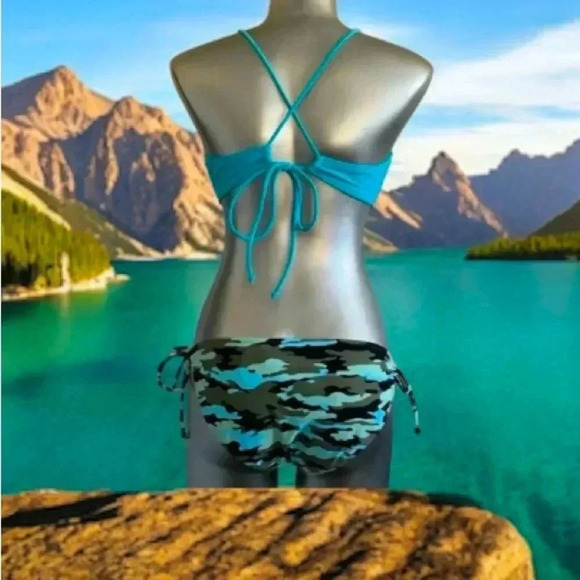 FREE ➕size Swimsuit  String Bikini Bottoms - Picture 1 of 16